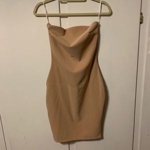 Nude short dress